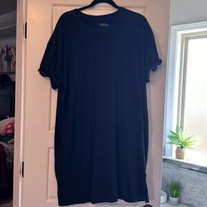 Black tshirt dress size xl